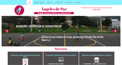 Desktop Screenshot of angelesdepaz.com